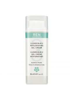 REN Skincare Clear Calm 3 Replenishing Gel Cream, 50 ml